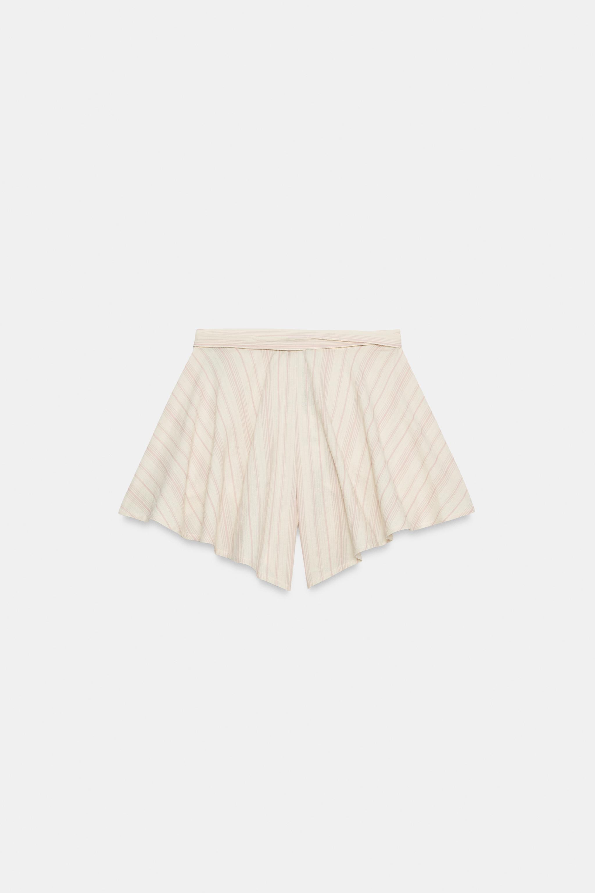 SHORT PLISSÉ À RAYURES ZW COLLECTION